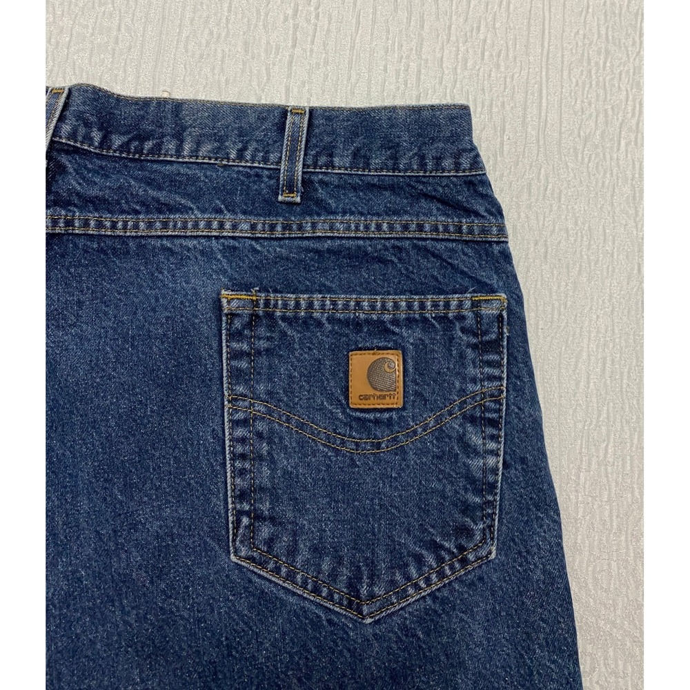 Vintage Carhartt B17 HDK Jeans Men's Size 44×32 Blue Original Fit USA Components - Picture 4 of 10